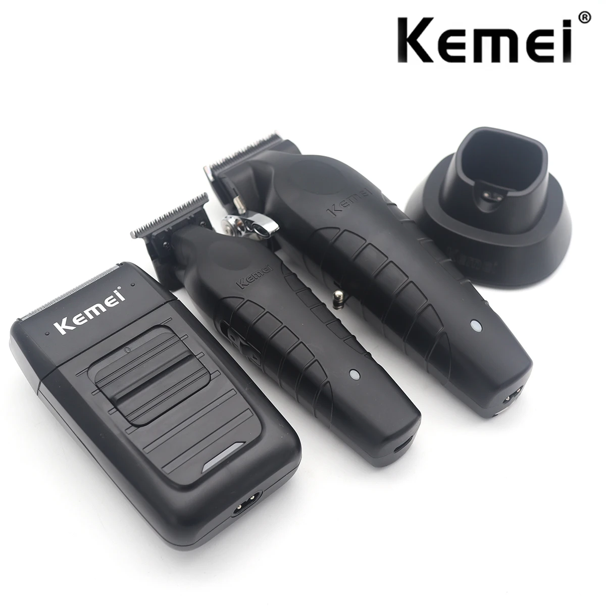 Kemei KM-2296 KM-2299 KM-1102 barber Hair Clipper Kit Men Electric Shaver Hair Trimmer Machine Professional Hair Cutting Machine 1
