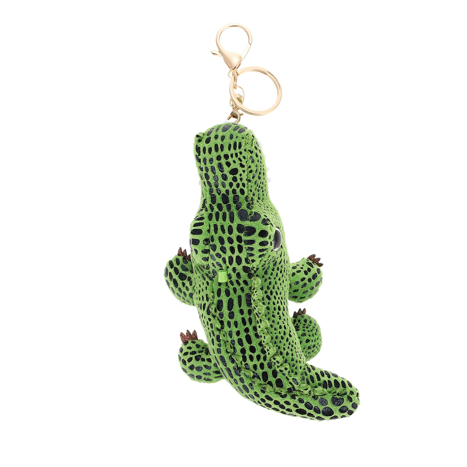 Alligator Crocodile Pendant Keychain: Cartoon Souvenir Plush Key Ring Backpack Hanging Ornaments Green