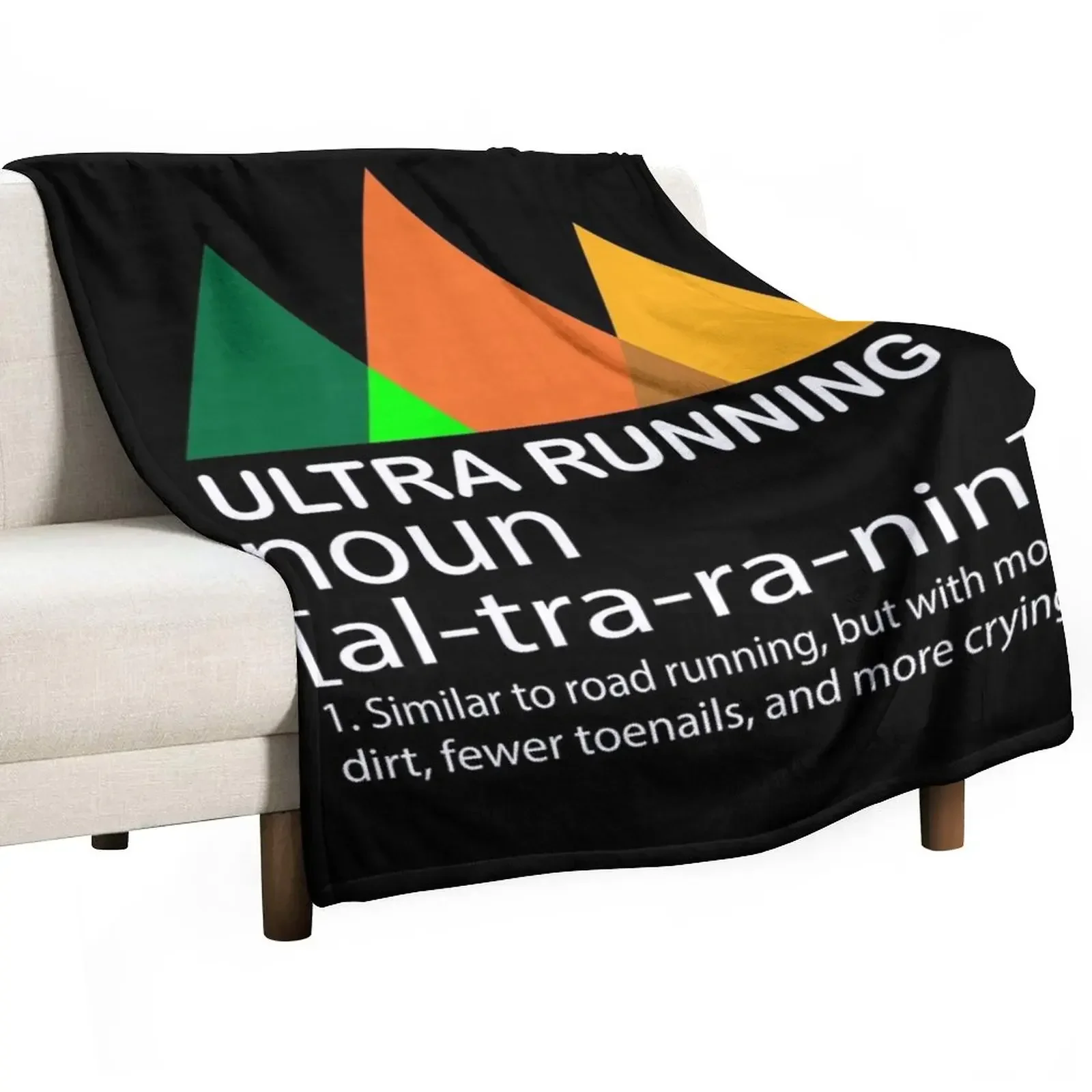 

Ultra Running Design For Ultra Marathon Lover Throw Blanket Tourist Bed Fashionable Custom Blankets