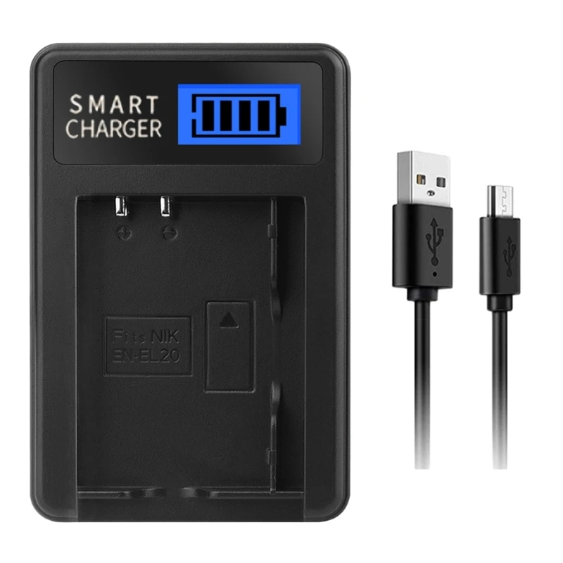 

EN-EL20 Camera Battery USB LCD Display for Nikon 1 AW1 J1 J2 J3 J4 PM006