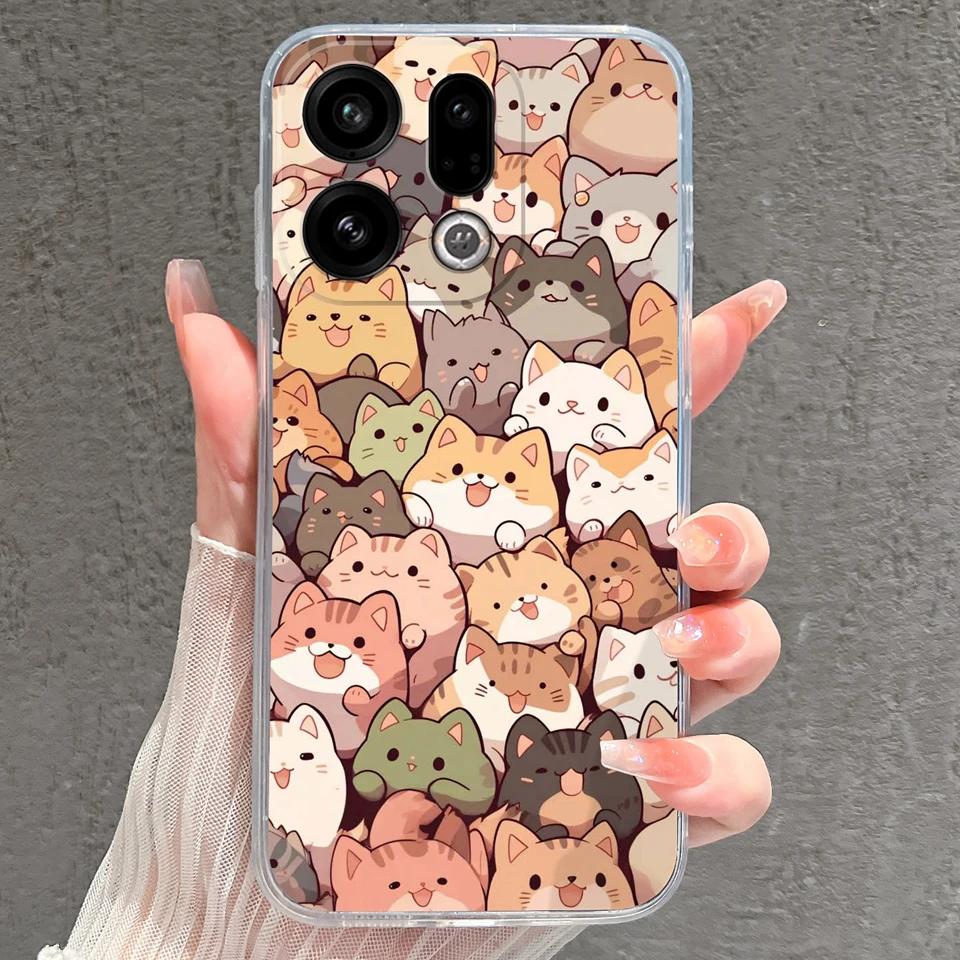 Cute Kitten Star Clear Bumper Case - Durable Simplicity, Full Protection