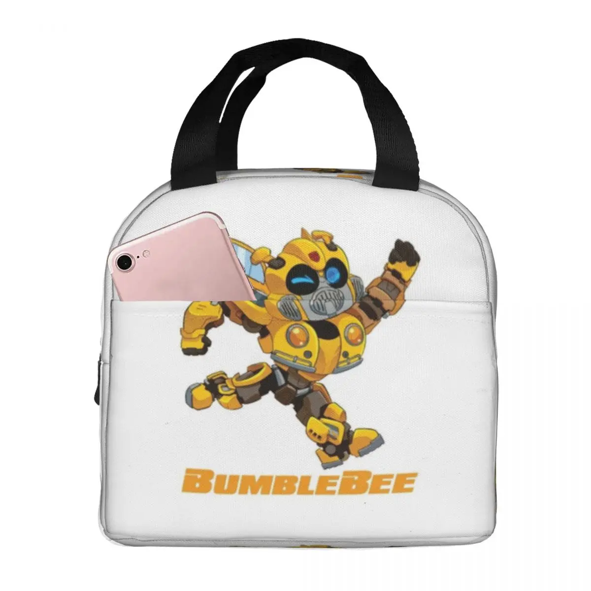 

Bumblebee Transformers Robot Thermal Insulated Lunch Bag Insulated bento bag Lunch Container Food Handbags cooler Tote Lunch Box