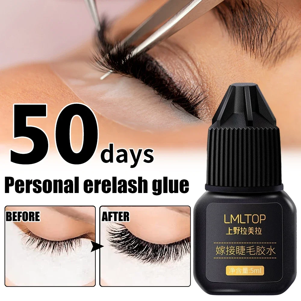 Sb63fbc139ff34ef0838ae935a5e9f2ec2 Quick Drying Eyelashes Extension Glue Waterproof Long Lasting No Irritant Black Adhesive Glue Lashes Professional Makeup Tools