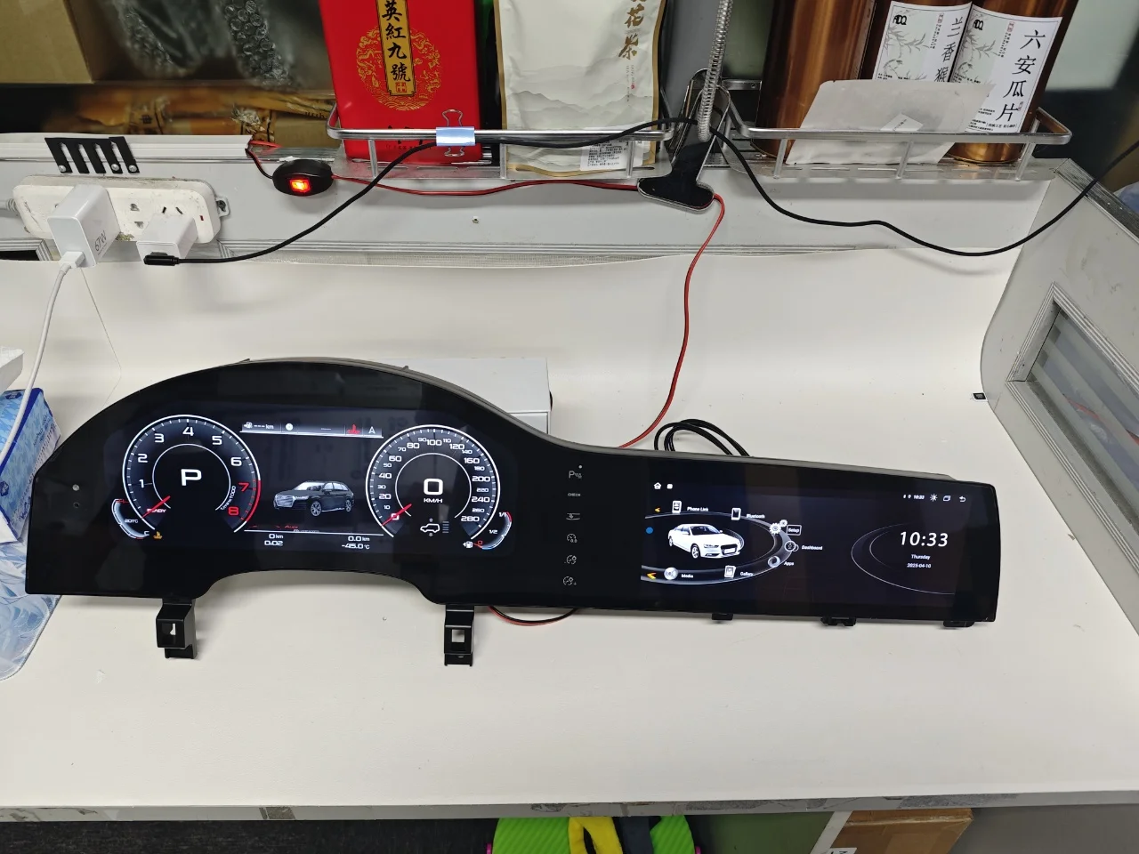 24" Android Auto Dual Screen For Audi Q7 2006-2015 Stereo Multimedia Player + Digital Cluster Car Radio Carplay GPS Navigation