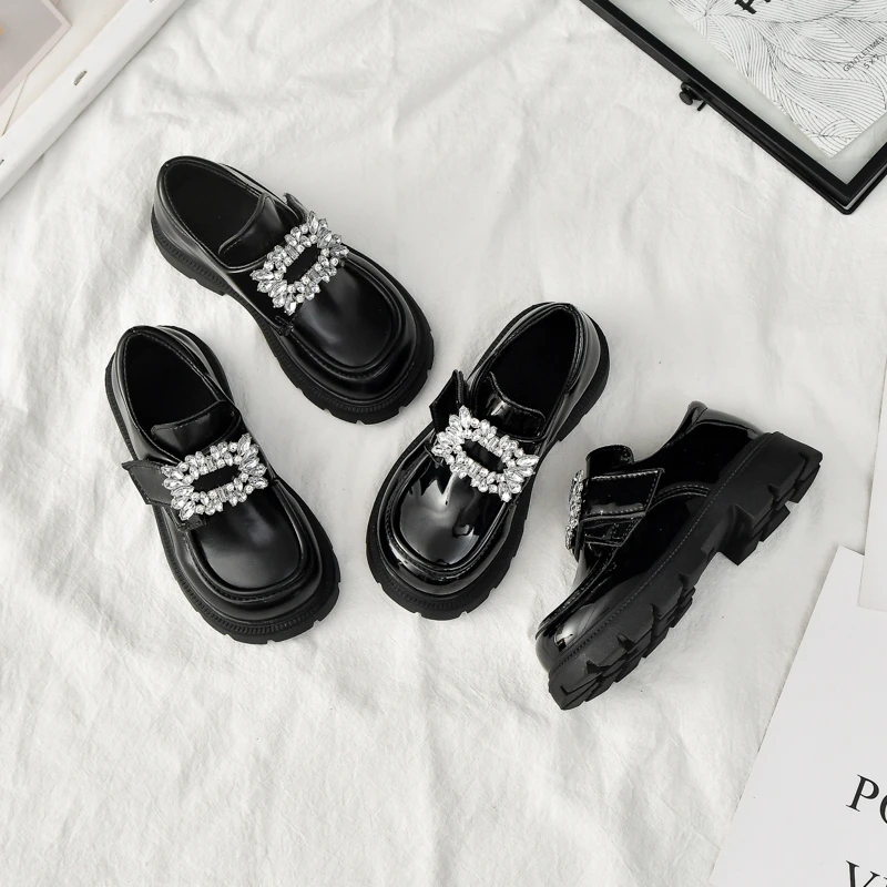 Girls Glitter Dress Shoes Non Slip Autumn Flats