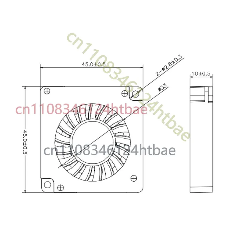 Bambu Lab H2D H2S 3D 프린터 부품 ADE용 5V 압출기 핫엔드 냉각 팬