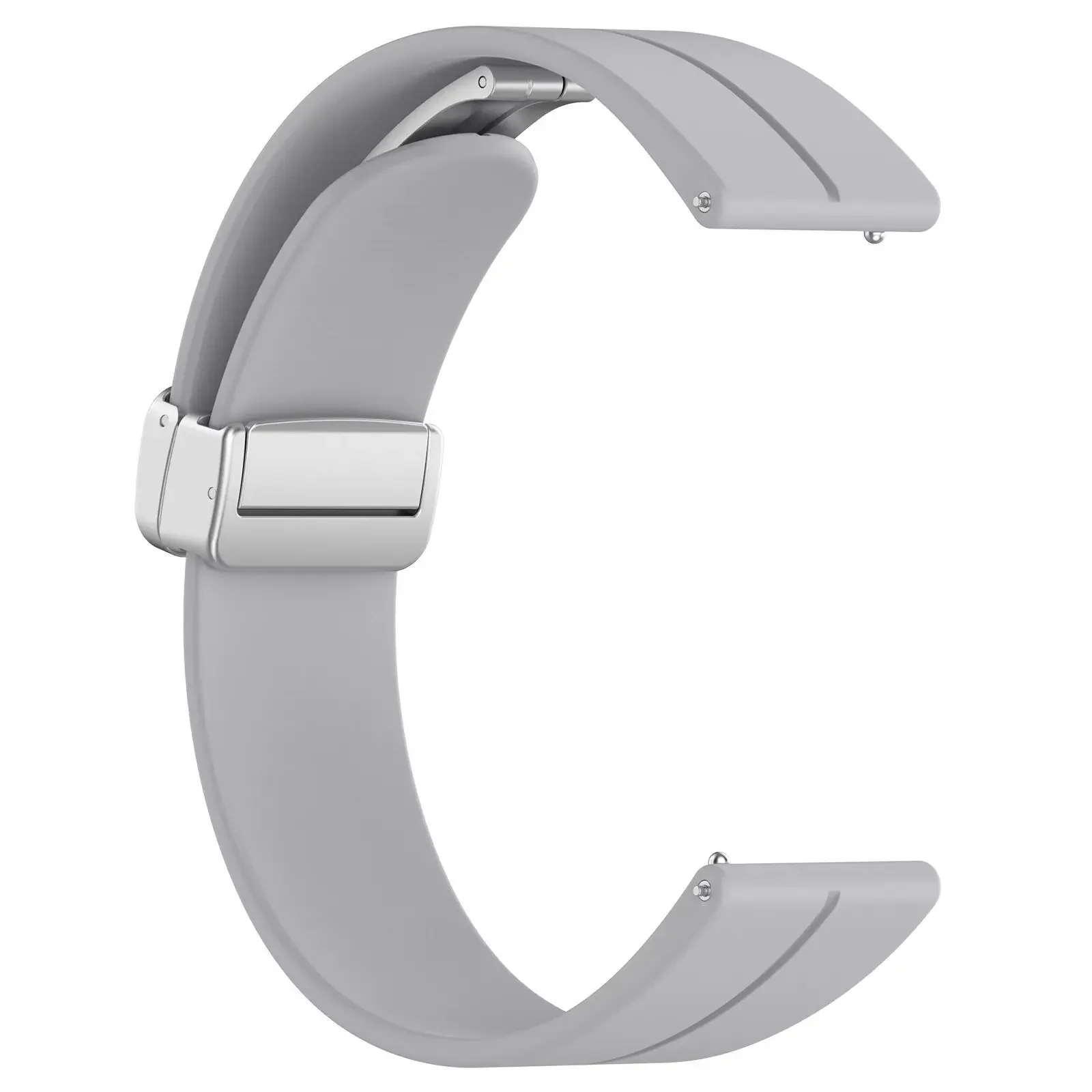 Magnetic Folding Buckle Silicone Band - Universal Fit, 20-22mm Strap