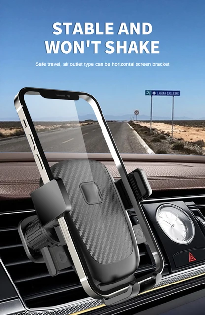 Support universel de téléphone portable pour voiture, avec crochet  métallique, Rotation à 360 degrés, sortie d'air automatique, pour  Smartphone - AliExpress