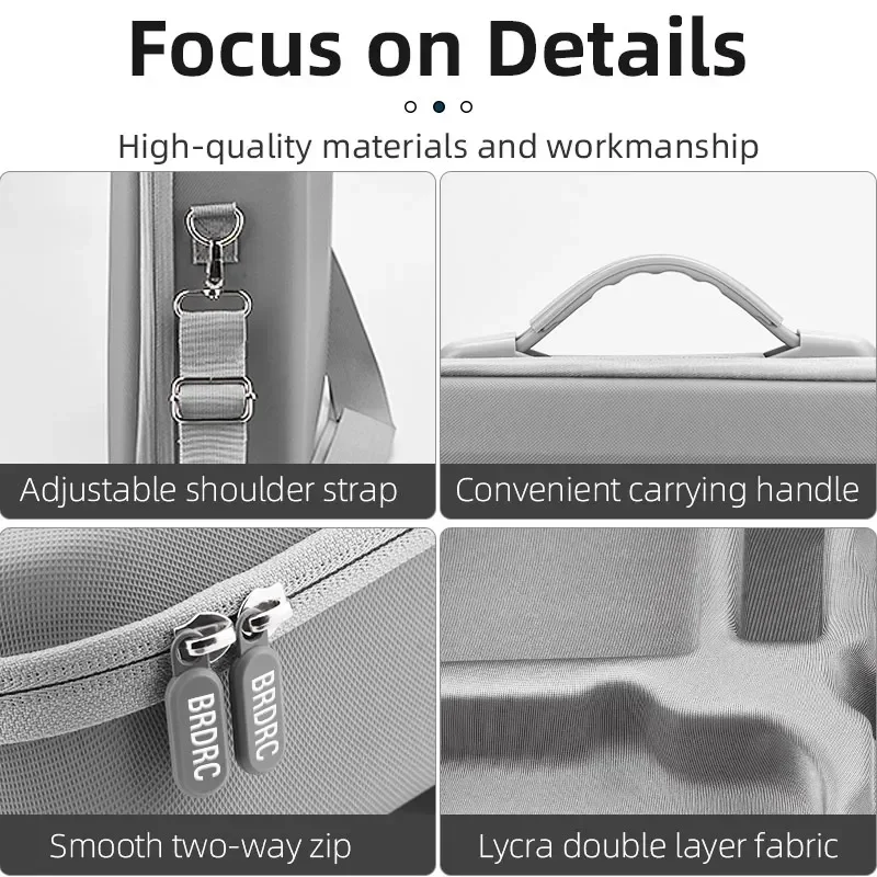 BRDRC Storage Bag DJI Mini 3/3 Pro Drone Carrying Case Portable Handbag RC/RC N1 Remote Controler Box Shoulder Bag drone accessories drone storage bag dji case drone case
