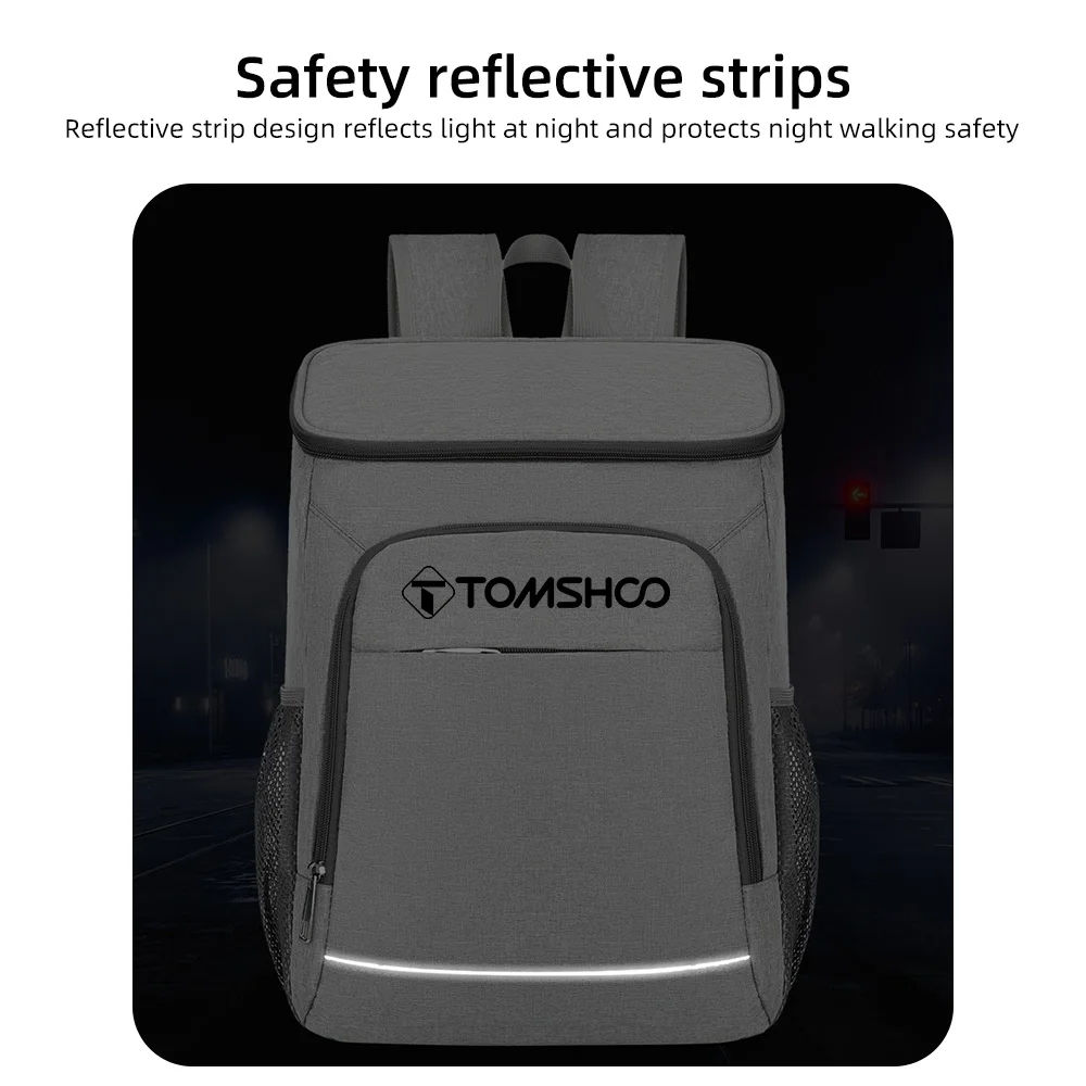 TOMSHOO 24L Backpack Coolers Insulated Leak Proof Waterproof Lightweight Soft Lunch Backpack Cooler Backpack Everlasting Comfort