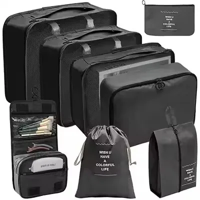 Ultimate Travel Packing Cube Set - 8-Piece Portable Luggage Organizer