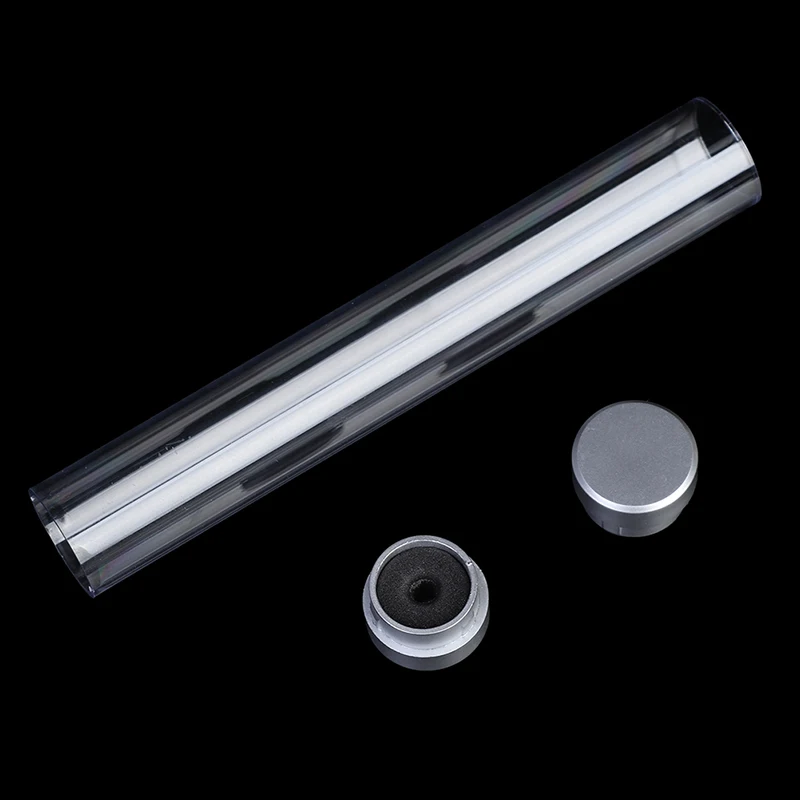 Stationery Box Crystal Transparent Plastic Pen Box Gift Box Metal Pen Transparent Case