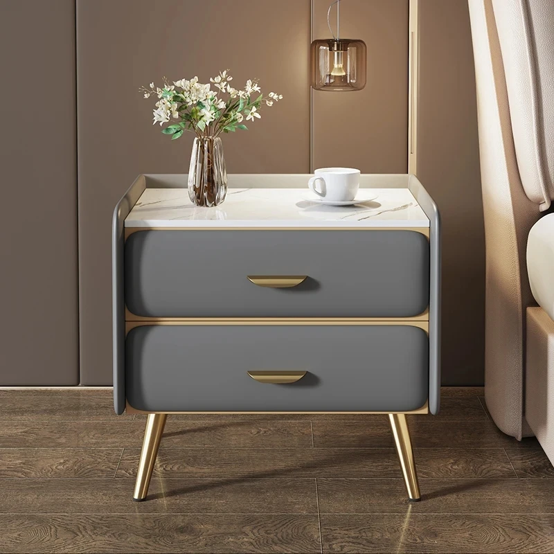 

Modern Nordic Nightstand Minimalist Bedside Storage Luxury Table Nightstands Corner Cabinet Mesa De Cabeceira Home Furniture