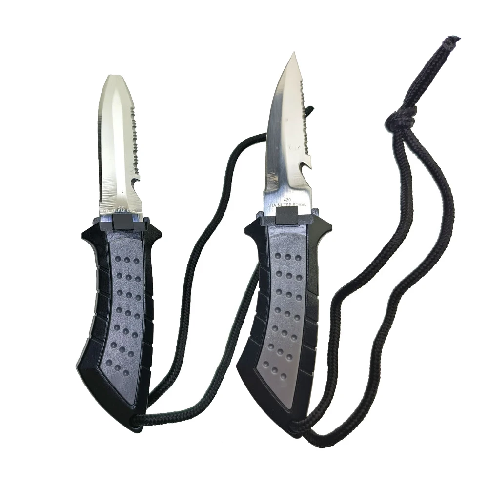 420 Stainless Steel Scuba Diving Boating Low Volume Stainless Steel Blunt Tip BCD Knife BC Point