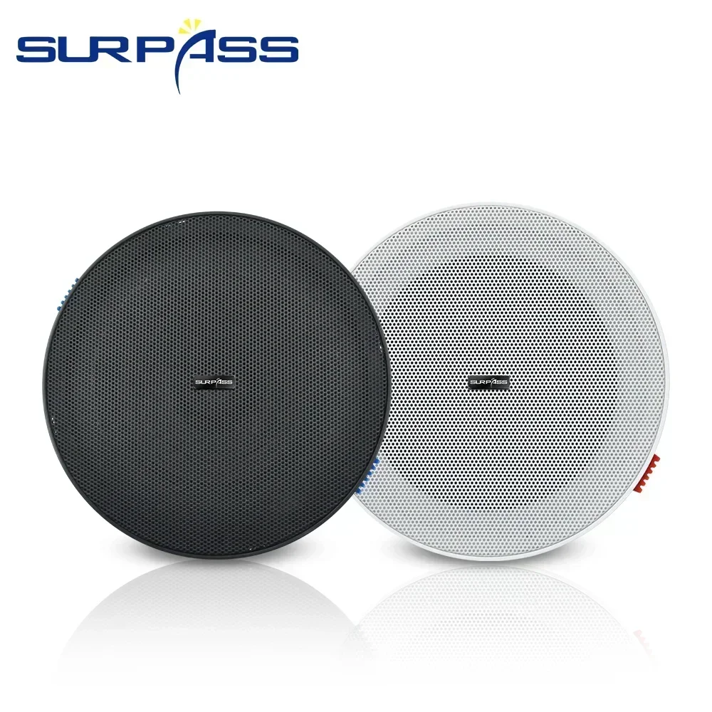 4.5inch 10W Frameless Flush Mount Ceiling Speaker Passive Stereo Home Audio System Full Range Music Loudspeaker Indoor wall ceiling speaker