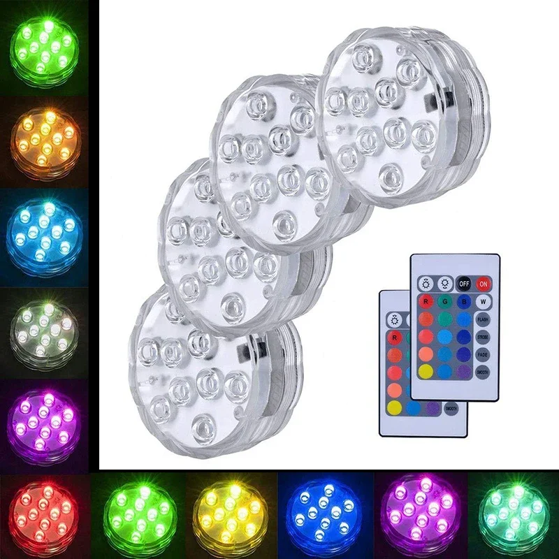Description Picture 3 of itemWaterproof Underwater Multicolor LED Pool Light IP68 Night Light Vase Bowl Party Wedding Christmas Decoration
