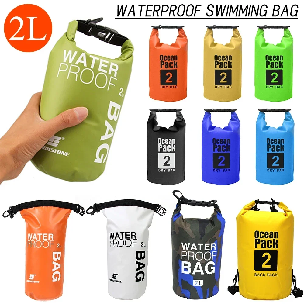2/3/5/10L Waterproof Bag PVC Dry Sack For Boating Fishing Rafting Swimming Floating Drifting Water Bag Camping Storage Pouch dry bag waterproof bag
