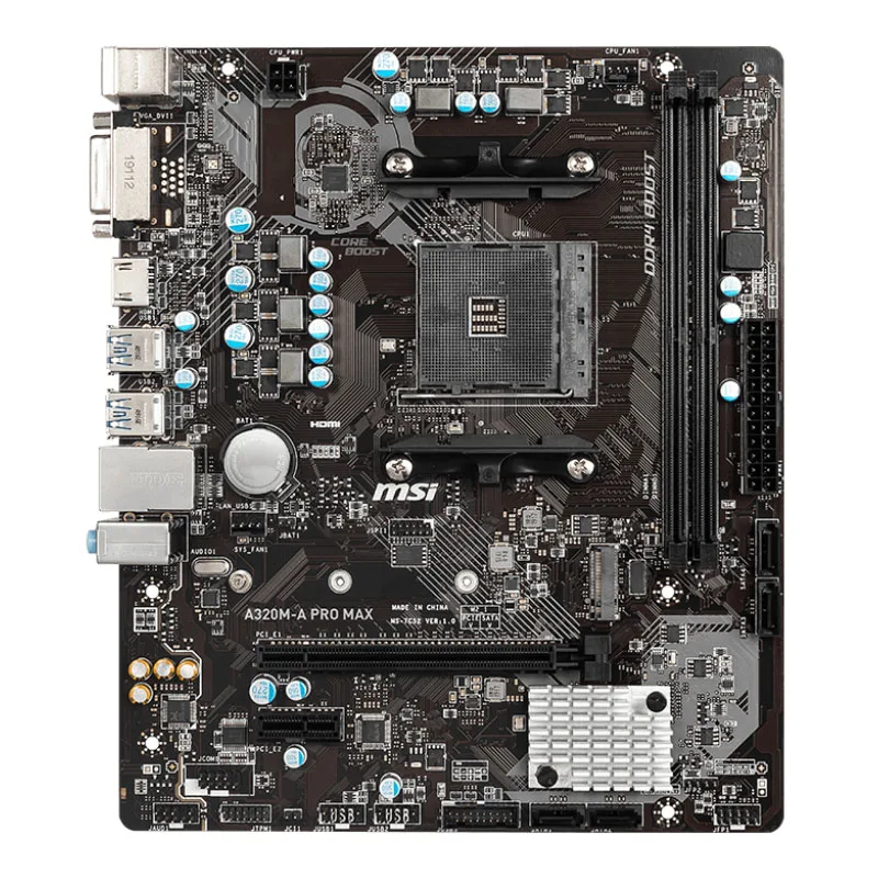 Soquete Pro Max Am4 com Core Boost Memória Ddr4 Suporta Ddr4 3200 Mhz oc Msi-a320m-a - Imagem 5