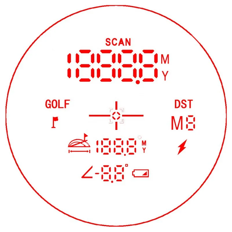 Golf Laser Rangefinder 1200M Rechargeable Battery,Slope and Flag Pole Lock Vibration for Golfing,Hunting,Survey