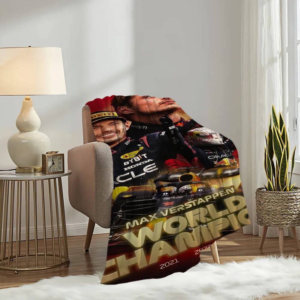 Popular Drivers M-Max-Emilian V-Verstappen Blanket Soft Plush Nap Sofa rug for Living Room Bedroom Home Travel Kid Gifts 2