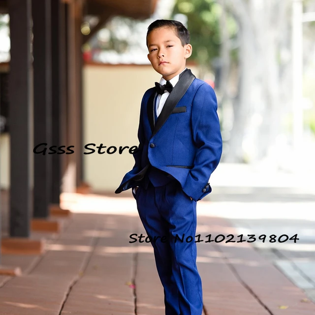 Royal Blue Boy Suit 2 Piece Wedding Tuxedo Party Dress Formal Blazer Pant  Suit Kids Fashion Clothes Child Jacket - AliExpress