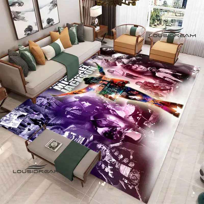 

Michael Jackson retro print Carpet rugs for bedroom carpets for living room area rug Anti-Slip carpet birthday gift
