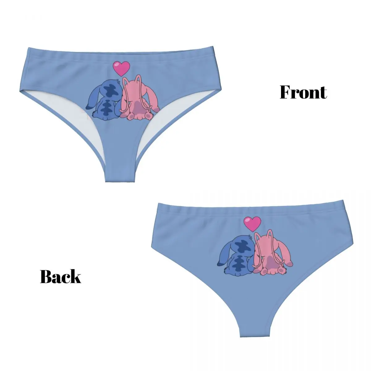 Women's Stitch And Angel Brief Underwear Cozy Breathable Briefs Panties 4