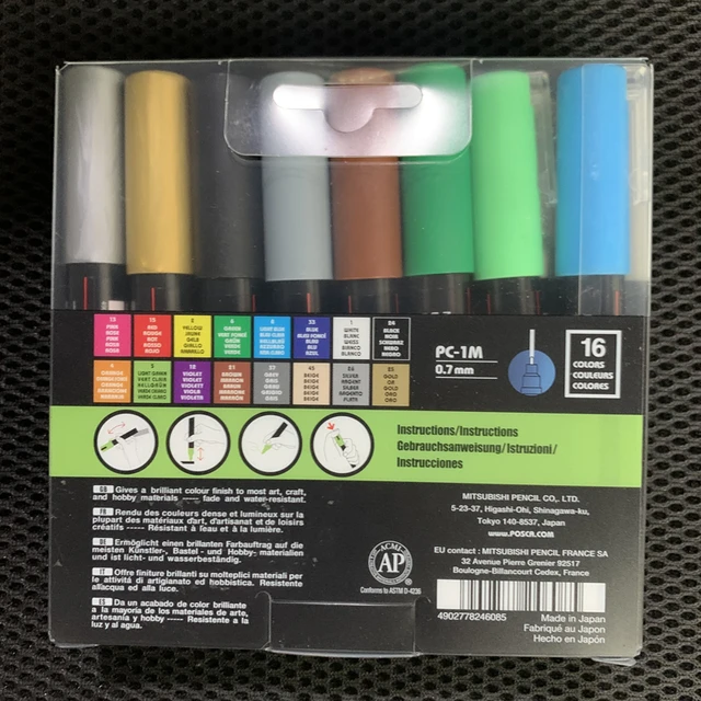 POSCA Coloring 16 pk Fine Paint Markers