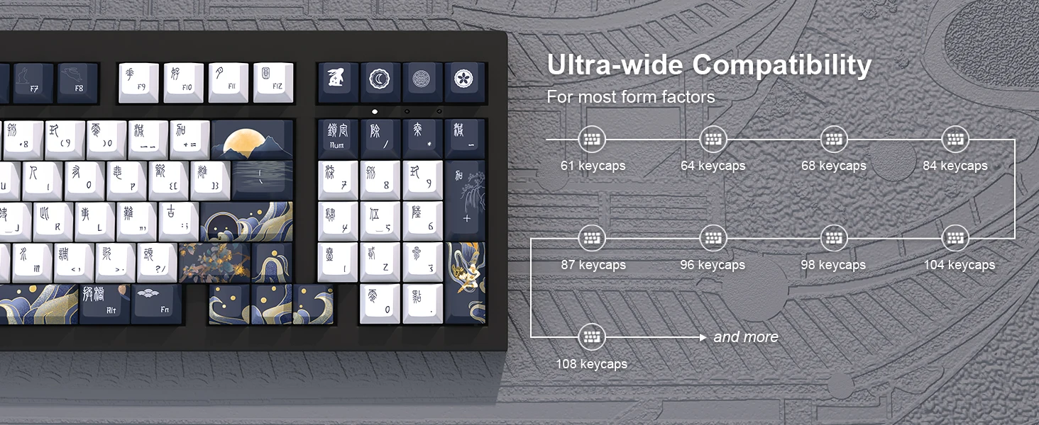 Perfil cereja, Pbt Keycaps, Switch MX, dz60,