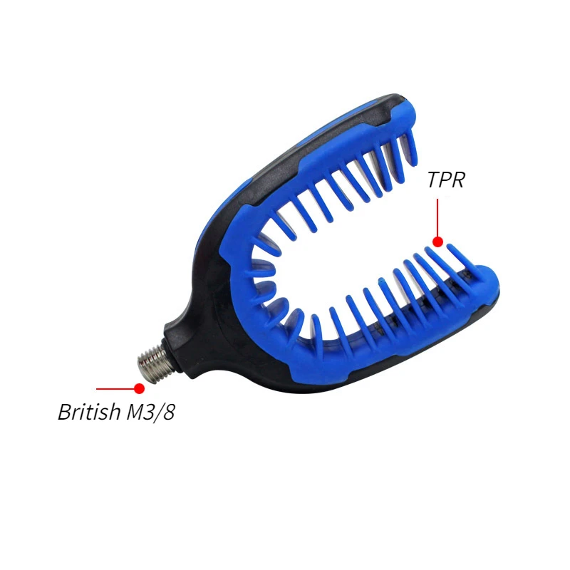 Rod Racks TPR Rubber-coated Large Bracket Head Warehouse Fishing Silicone Bracket Head Feeder Fishing Tools Gear Accessories 1PC