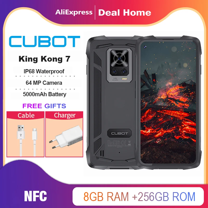 Aliexpress: Celular Cubot King Kong 9 12gb RAM 256gb ROM