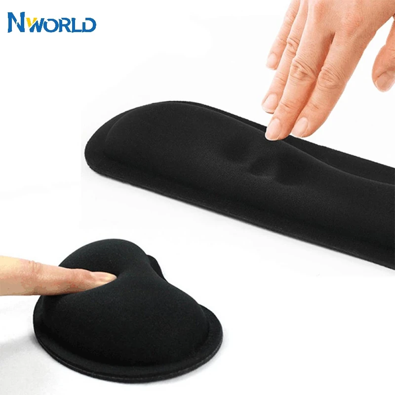 Ergonomic Comfort Gaming Mouse Pad with 3D Wrist Rest and Memory Foam