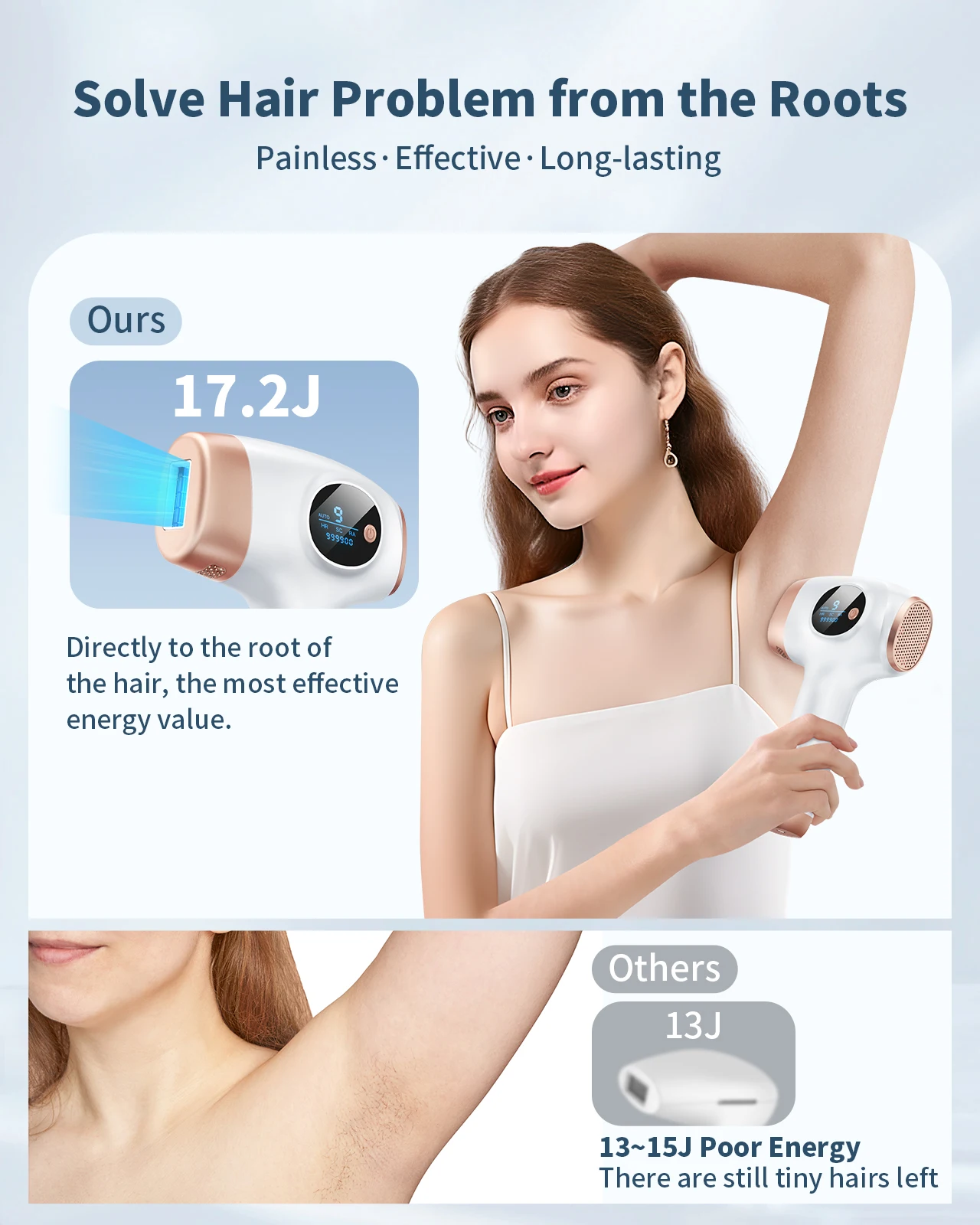 Professional 3 in 1 IPL Epilator Hair Removal Laser Epilator Hair Removal Machine Permanent Bikini Trimmer Electric Depilador 5