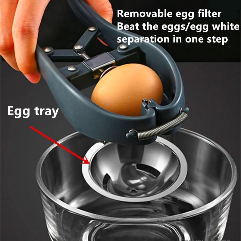 Manual Egg Tools Stainless Steel Egg Opener Scissors Eggshell Cracker Topper Eggs Opener Separator