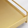 1PC Nordic Metal Tray Dried Fruit Plate Snack Fruit Dish Rectangular Snack Tray Storage Plate With Lid Dessert Tray 6