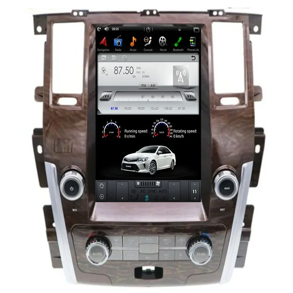 

15" PX6 Android For Nissan Patrol Y61 2004-2050 Car Radio multimedia player Tesla Screen Stereo GPS Navigation Head unit Audio