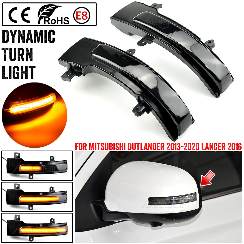 

Flowing Rearview Mirror Indicator Lamp Dynamic Turn Signal Light For Mitsubishi Outlander 2013-2020 Lancer 2016 Car Styling