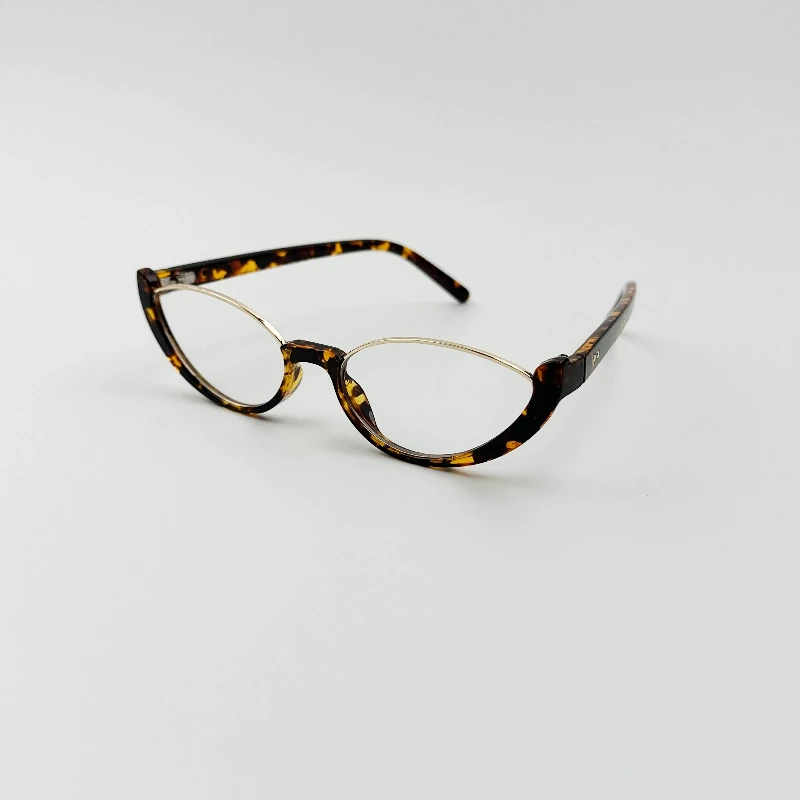 

Inverted bottom frame inset street photo black transparent small glasses frame male and female students prescription eyeglasses