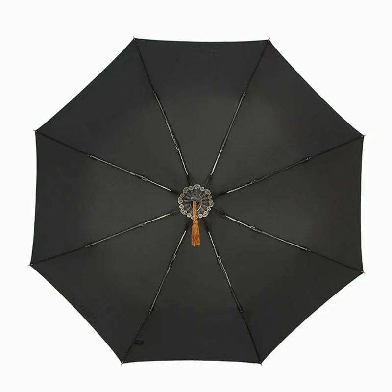 Automatic Umbrella folding umbrella automatic umbrella wind resistant umbrella windproof umbrella japanese umbrella Japanese Samurai Style for Man Women