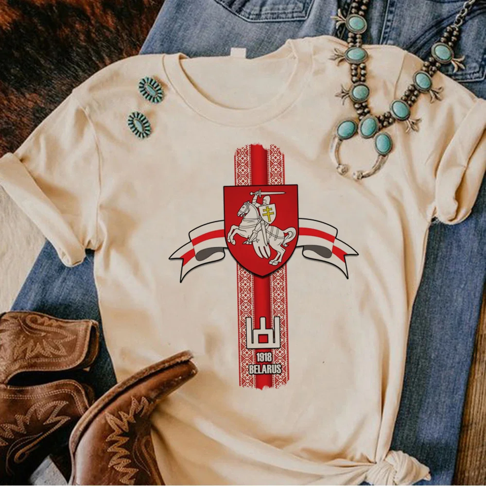 

Belarus t-shirts women comic tshirt female y2k clothes