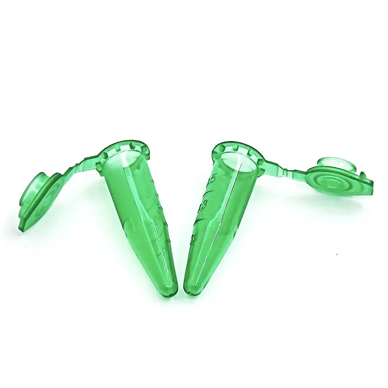 Plastic Test Tubes,Centrifuge Tube Microtubes Centrifuge Tube 0.5ml Laboratory Plastic EP Centrifugal PCR Tube Conical Bottom Snap-cap 1000 Tubes