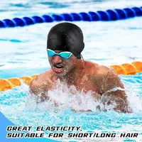 Silicone Swimming Caps for Men Women with Ear Protection Diving Bathing Hats Cap for Long Short Hair Pool Swimming Accessories 2