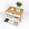 1/2/3 layer Wooden Desktop Drawer Storage Box Cabinet Organizer Supplies Jewelry Storage Box Gift Case Craft Bamboo Storage Box 3