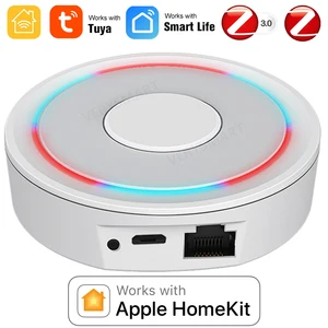 Работает с HomeKit ZigBee Gateway Hub умный дом мост ZigBee APP дистанционное управление Apple HomeKit Alexa Google Home Tuya SmartLife