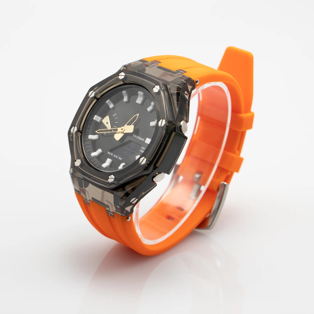 Transparent Mod Kit for Casioak GA2100 GA2110 GAB2100 - Final assembled watch