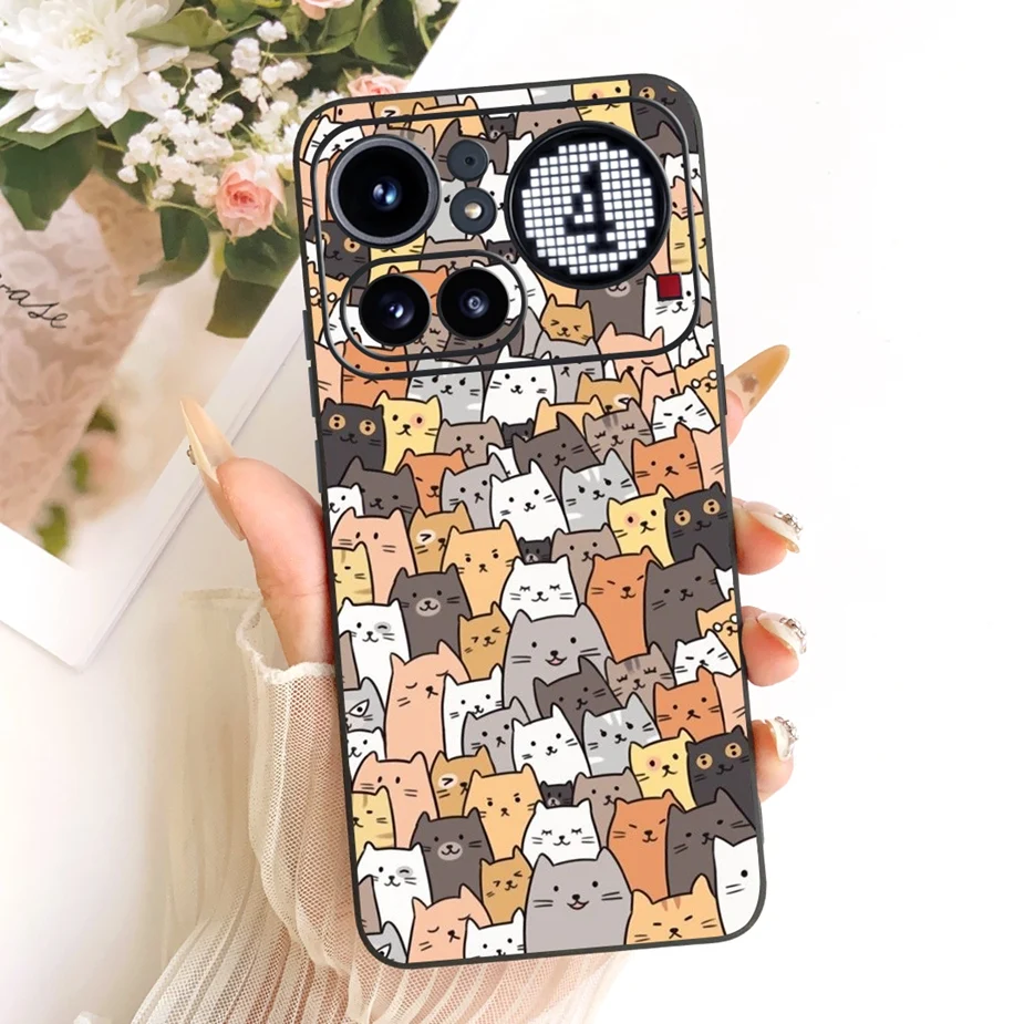 Cute Lucky Letters Fashion Cartoon Painted Cover Case