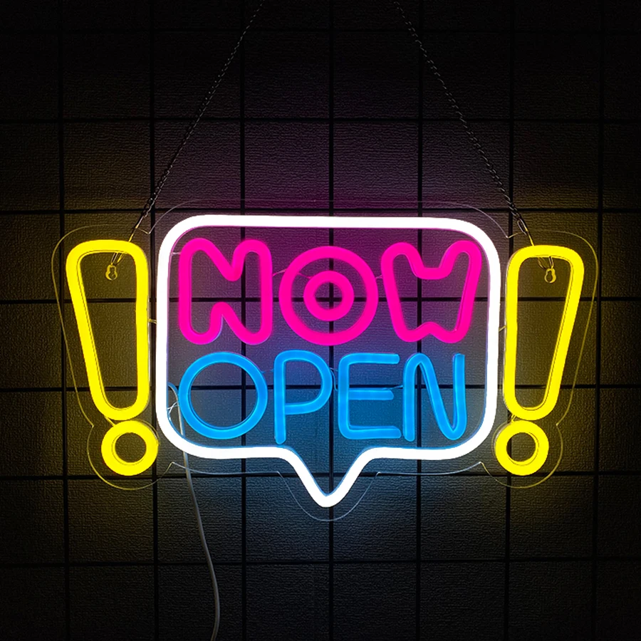 עכשיו לוחות פתוחים לעסקים, לוחות פתוחים LED אור נאון לחנות בר מלון מסעדה לוחות תאורה לחלון
