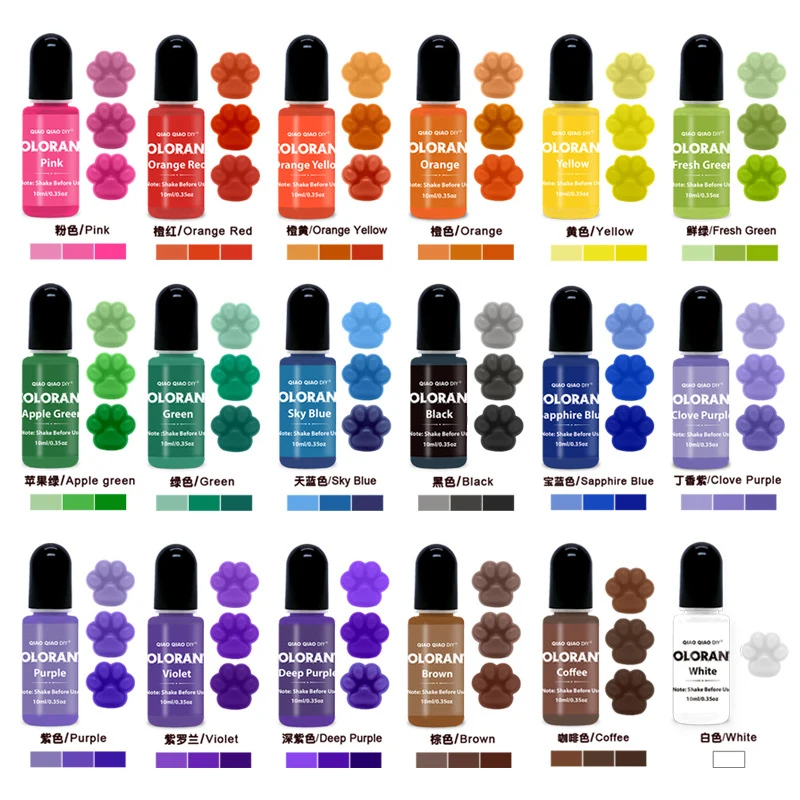 Candle Dye Kit 20 Colors Candle Dyes Wax Candles Wax Pigment Dye Colors Candle Dye Liquid Soy DIY Soap Making Supplies