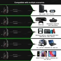 New Upgrade Wired Headset Gamer with Mic Noise Cancelling Headphones For PC Computer Laptop PS4 PS5 Nintendo Tablet Earphones 2