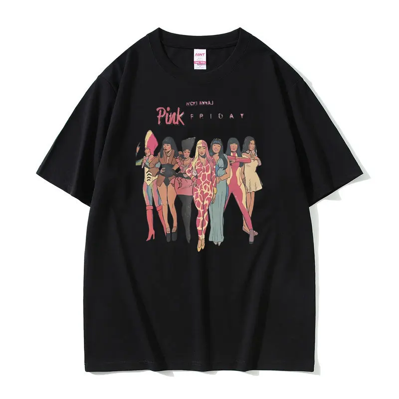 

Rapper Nicki Minaj Pink Friday 2 2024 World Tour Graphic T-shirts Men Women Hip Hop Oversized Tshirt Male Casual Cotton T Shirt